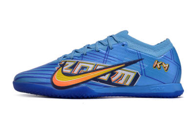 Nike Air Zoom Mercurial Vapor 15 Elite IC Indoor & Futsal Soccer Shoes - Blue/Yellow/Black