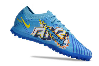 Kylian Mbappe x Nike Air Zoom Mercurial Vapor 15 Elite TF Artificial Turf Soccer Shoes - Blue/Yellow/Black
