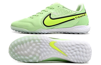 Nike Tiempo Legend 9 TF Artificial Turf Soccer Shoes - Green/Yellow/Black