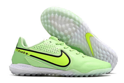 Nike Tiempo Legend 9 TF Artificial Turf Soccer Shoes - Green/Yellow/Black