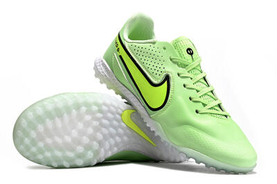 Nike Tiempo Legend 9 TF Artificial Turf Soccer Shoes - Green/Yellow/Black