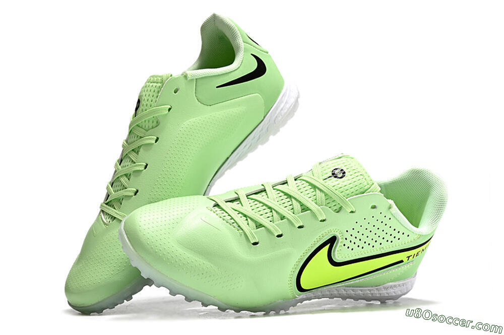 Nike Tiempo Legend 9 TF Artificial Turf Soccer Shoes - Green/Yellow/Black 5