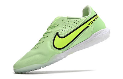 Nike Tiempo Legend 9 TF Artificial Turf Soccer Shoes - Green/Yellow/Black