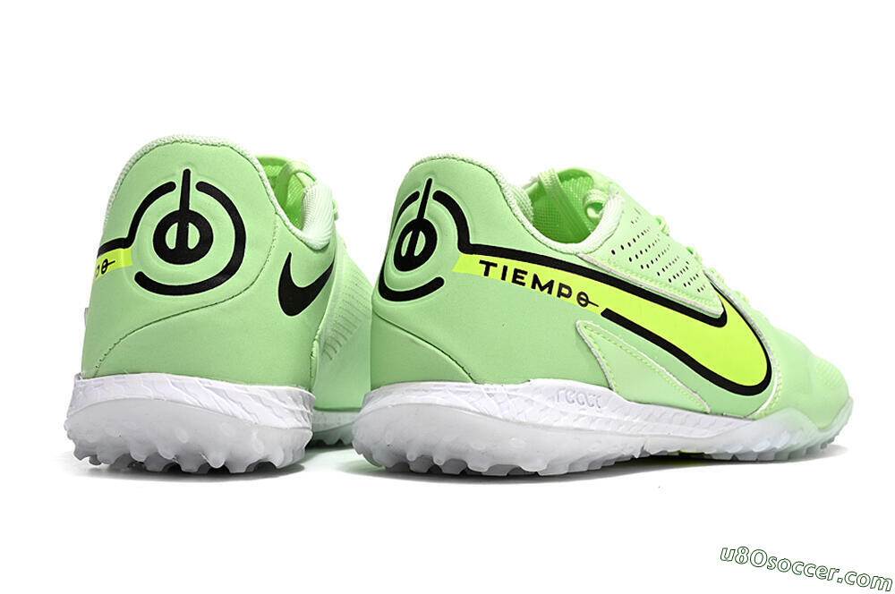 Nike Tiempo Legend 9 TF Artificial Turf Soccer Shoes - Green/Yellow/Black 8