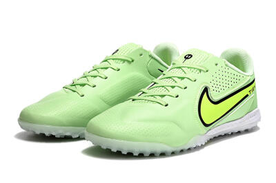 Nike Tiempo Legend 9 TF Artificial Turf Soccer Shoes - Green/Yellow/Black