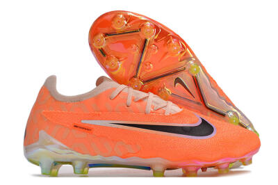 Nike Phantom GX Elite AG Artificial Grass Soccer Cleats - Orange/Black/White