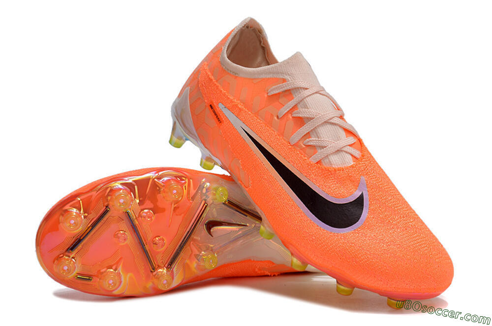 Nike Phantom GX Elite AG Artificial Grass Soccer Cleats - Orange/Black/White 3