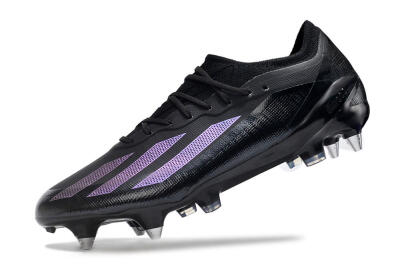 Adidas X Crazyfast.1 SG Soft Ground Soccer Cleats - Black/Purple