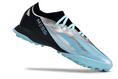 Adidas X Crazyfast.1 TF Artificial Turf Soccer Shoes - Blue/Silver/Black