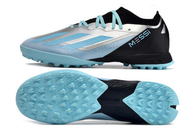 Adidas X Crazyfast.1 TF Artificial Turf Soccer Shoes - Blue/Silver/Black