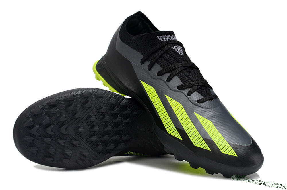 Adidas X Crazyfast.1 TF Artificial Turf Soccer Shoes - Black/Yellow 3