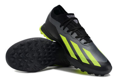 Adidas X Crazyfast.1 TF Artificial Turf Soccer Shoes - Black/Yellow