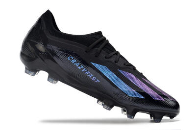 Adidas X Crazyfast.1 FG Firm Ground Soccer Cleats - Black/Purple