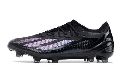 Adidas X Crazyfast.1 FG Firm Ground Soccer Cleats - Black/Purple