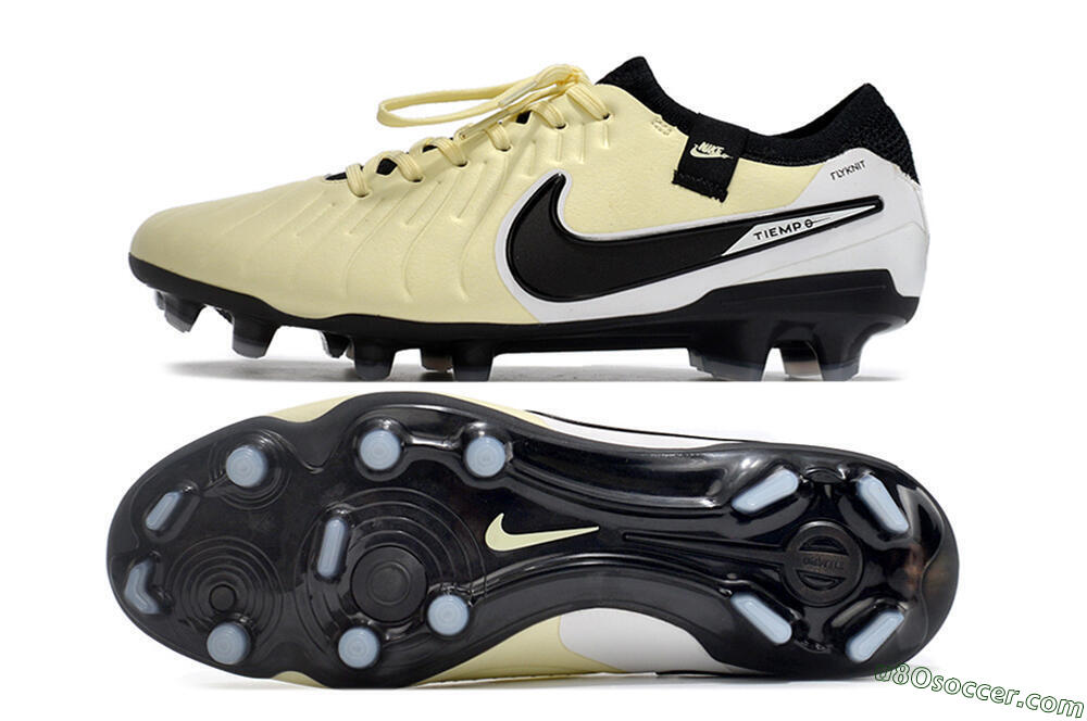 NikeTiempo Legend 10 Elite FG Firm Ground Soccer Cleats - Yellow/Black/White 0