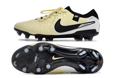 NikeTiempo Legend 10 Elite FG Firm Ground Soccer Cleats - Yellow/Black/White