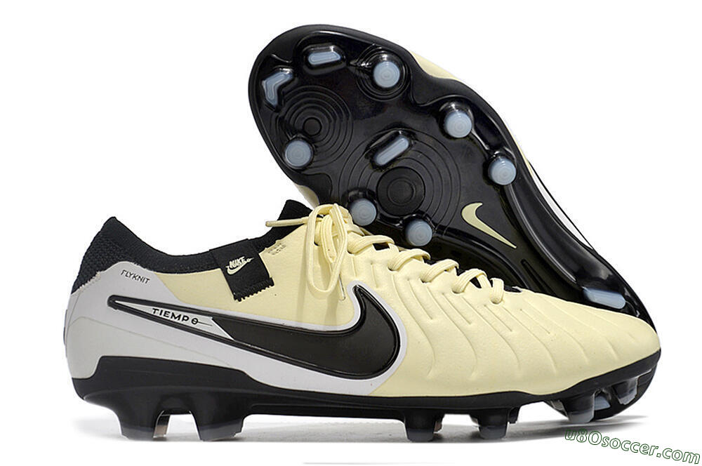 NikeTiempo Legend 10 Elite FG Firm Ground Soccer Cleats - Yellow/Black/White 1