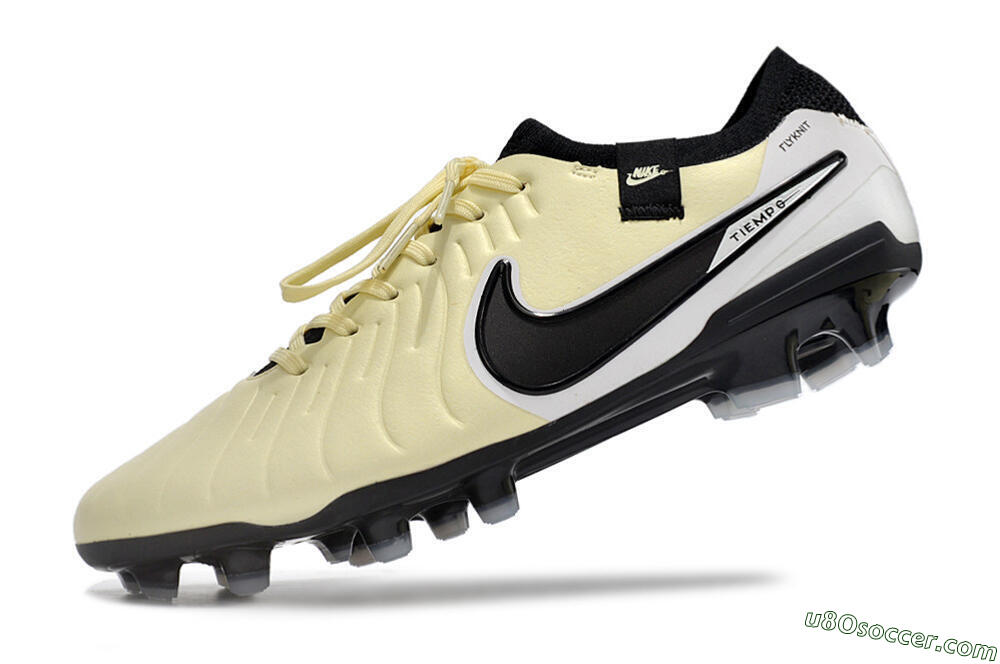 NikeTiempo Legend 10 Elite FG Firm Ground Soccer Cleats - Yellow/Black/White 5