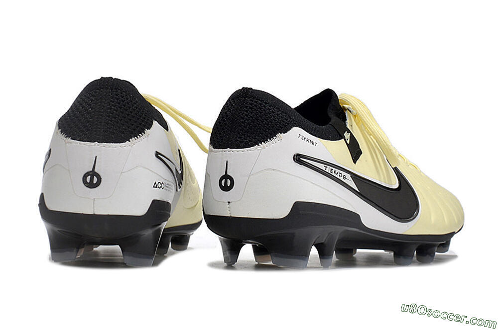 NikeTiempo Legend 10 Elite FG Firm Ground Soccer Cleats - Yellow/Black/White 6