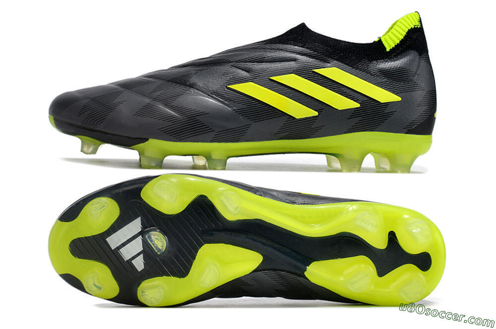 Adidas Copa Pure+ FG Firm Ground Soccer Cleats - Black/Green 0