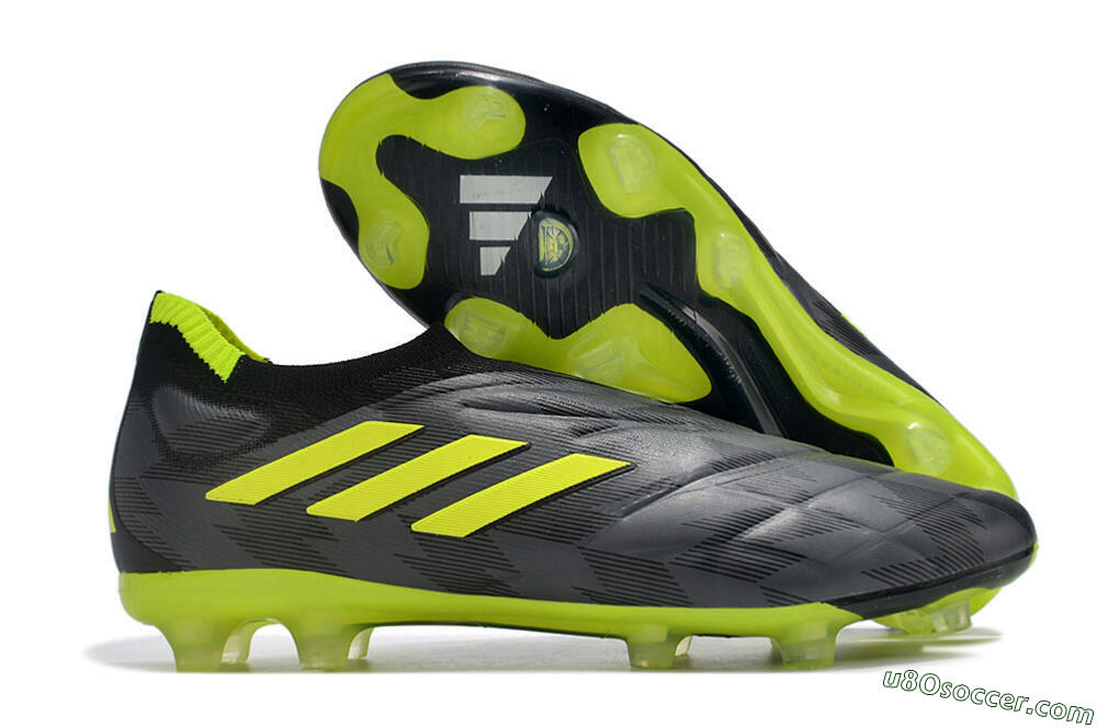 Adidas Copa Pure+ FG Firm Ground Soccer Cleats - Black/Green 1