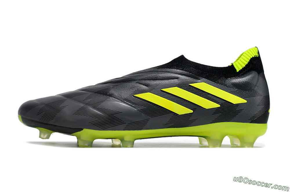 Adidas Copa Pure+ FG Firm Ground Soccer Cleats - Black/Green 2
