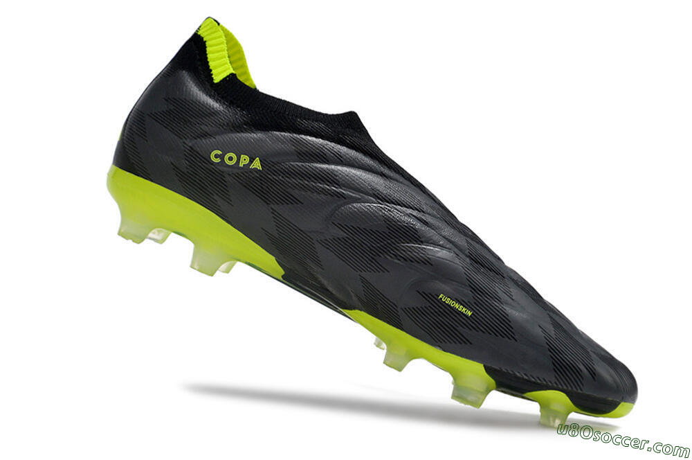 Adidas Copa Pure+ FG Firm Ground Soccer Cleats - Black/Green 4