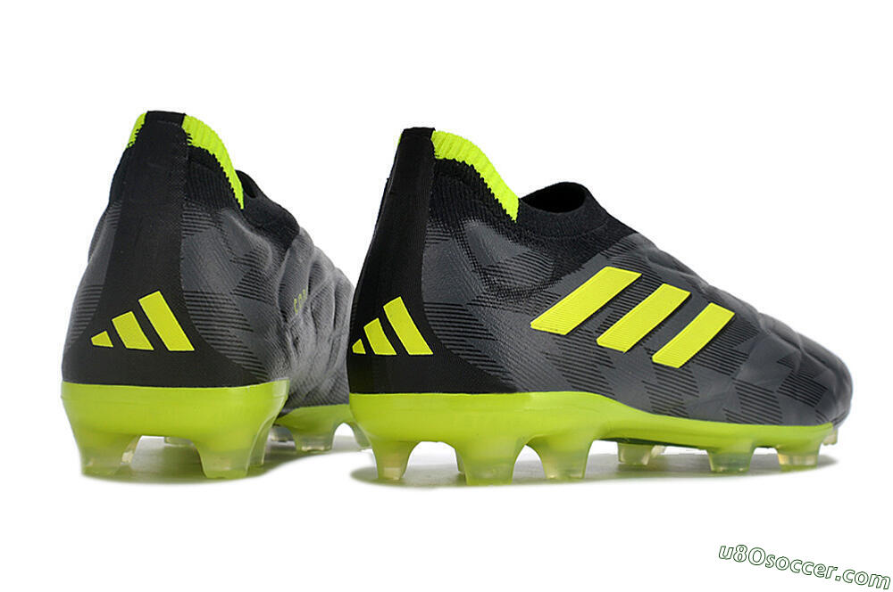 Adidas Copa Pure+ FG Firm Ground Soccer Cleats - Black/Green 6