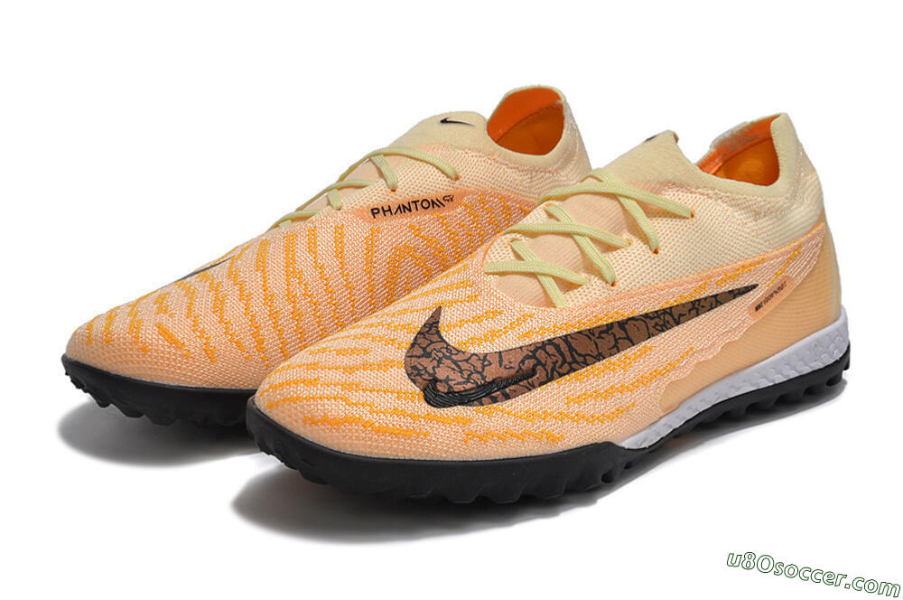 Nike Phantom GX Elite TF Artificial Turf Soccer Shoes - Pink/Black/Brown 5