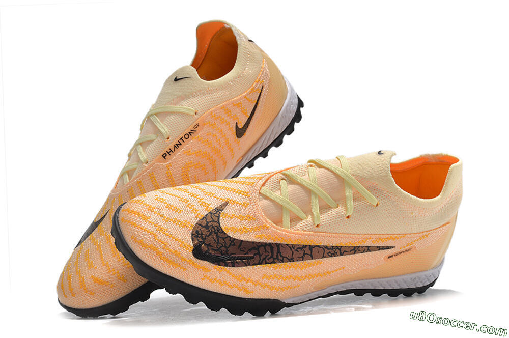 Nike Phantom GX Elite TF Artificial Turf Soccer Shoes - Pink/Black/Brown 6