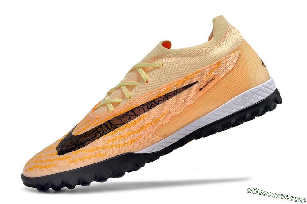 Nike Phantom GX Elite TF Artificial Turf Soccer Shoes - Pink/Black/Brown 8