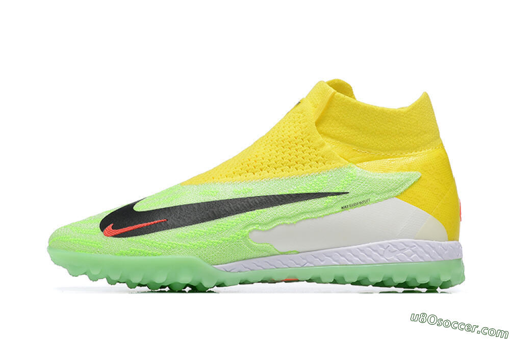 Nike Phantom GX Elite TF Artificial Turf Soccer Shoes - Yellow/Green/Black/Red/White 2