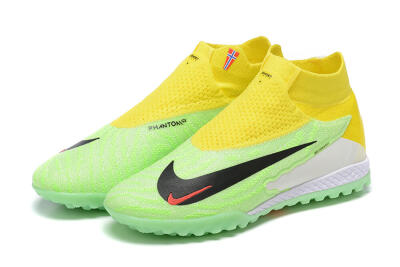 Nike Phantom GX Elite TF Artificial Turf Soccer Shoes - Yellow/Green/Black/Red/White