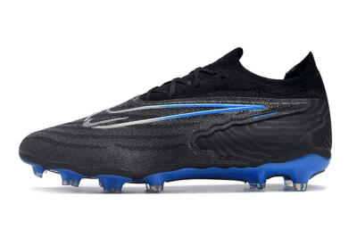 Nike Phantom GX Elite FG Firm Ground Soccer Cleats - Black/Grey/Blue