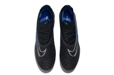 Nike Phantom GX Elite FG Firm Ground Soccer Cleats - Black/Grey/Blue
