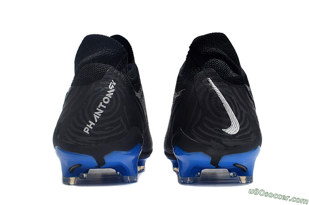 Nike Phantom GX Elite FG Firm Ground Soccer Cleats - Black/Grey/Blue 5