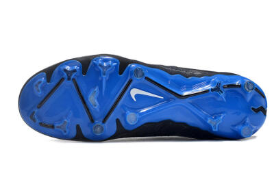 Nike Phantom GX Elite FG Firm Ground Soccer Cleats - Black/Grey/Blue