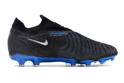 Nike Phantom GX Elite FG Firm Ground Soccer Cleats - Black/Grey/Blue