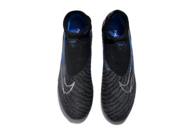 Nike Phantom GX Elite DF Link FG Firm Ground Soccer Cleats - Grey/Black/Blue