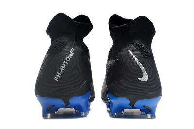 Nike Phantom GX Elite DF Link FG Firm Ground Soccer Cleats - Grey/Black/Blue