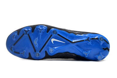 Nike Phantom GX Elite DF Link FG Firm Ground Soccer Cleats - Grey/Black/Blue