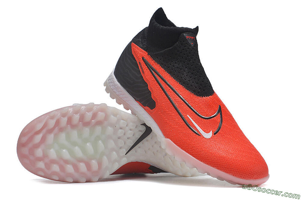 Nike Phantom GX Elite DF Link TF Artificial Turf Soccer Shoes - Red/Black/White 3