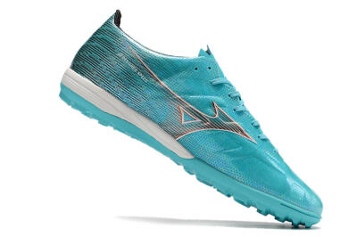 Mizuno Alpha Made in Japan TF Artificial Turf Soccer Shoes - Blue/Orange/White
