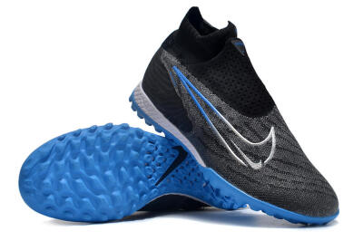 Nike Phantom GX Elite DF Link TF Artificial Turf Soccer Shoes - Black/Blue/White