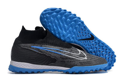 Nike Phantom GX Elite DF Link TF Artificial Turf Soccer Shoes - Black/Blue/White