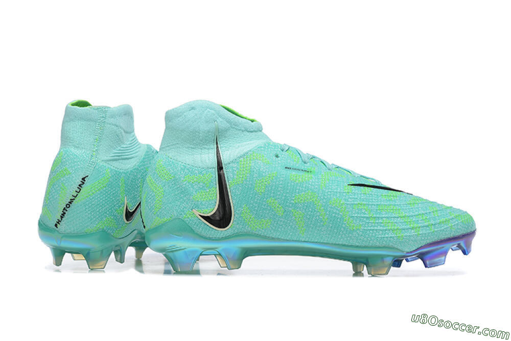 Nike Phantom Luna Elite FG Firm Ground Soccer Cleats - Green/Yellow/Black 8