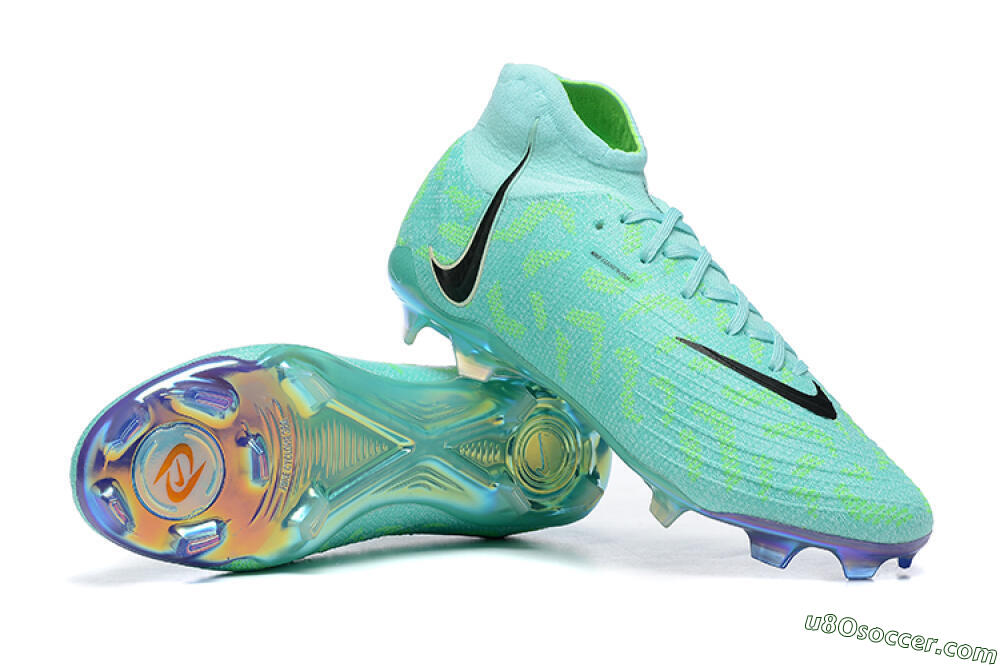 Nike Phantom Luna Elite FG Firm Ground Soccer Cleats - Green/Yellow/Black 4