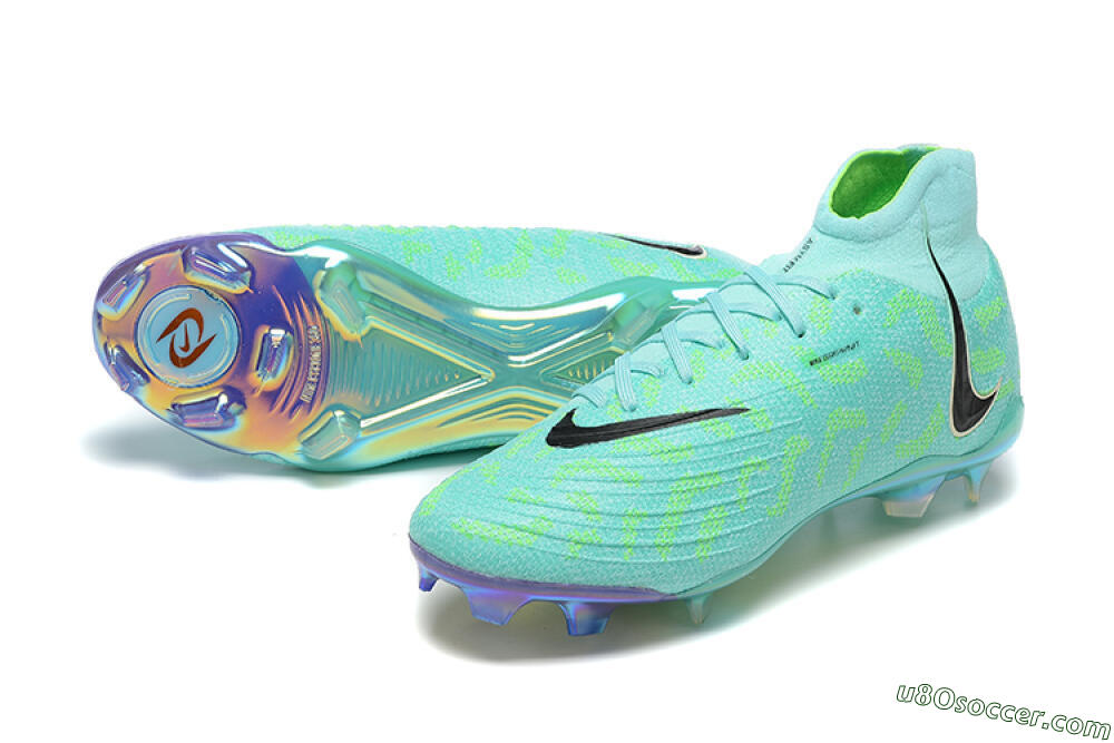 Nike Phantom Luna Elite FG Firm Ground Soccer Cleats - Green/Yellow/Black 3