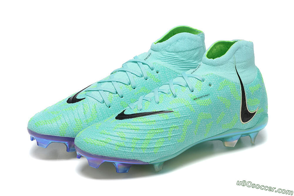 Nike Phantom Luna Elite FG Firm Ground Soccer Cleats - Green/Yellow/Black 9