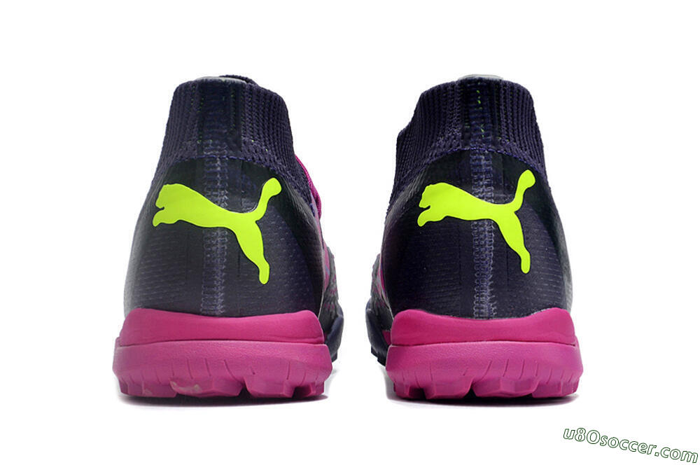 Puma Ultra Ultimate TF Artificial Turf Soccer Shoes - Purple/Pink/Yellow 5